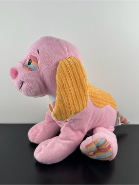 Baby Ganz Cuddly Calicos Pink Puppy Dog 12” Calico Cuties Polka Dot Plush